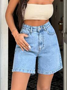 Short en coton 100% rigide, lavage moyen pour femmes