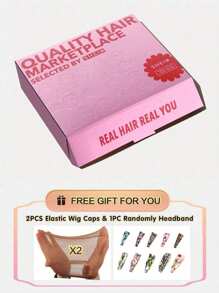 Tóc giả uốn sóng phẳng không keo, tóc thật, 6 inch, ngắn, toàn bộ bằng máy, dành cho tóc giả đội đầu, dành cho phụ nữ, tóc giả màu đen tự nhiên - SNatural - Xem 9