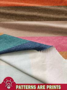 SHEIN LUNE 2pcs Set Plus Size Casual Simple Striped Textured Print Pattern Outfit, Suitable For Summer Vacation,2 Pieces Summer OutfitSummer Outfits For Women - Multicolor - View 3