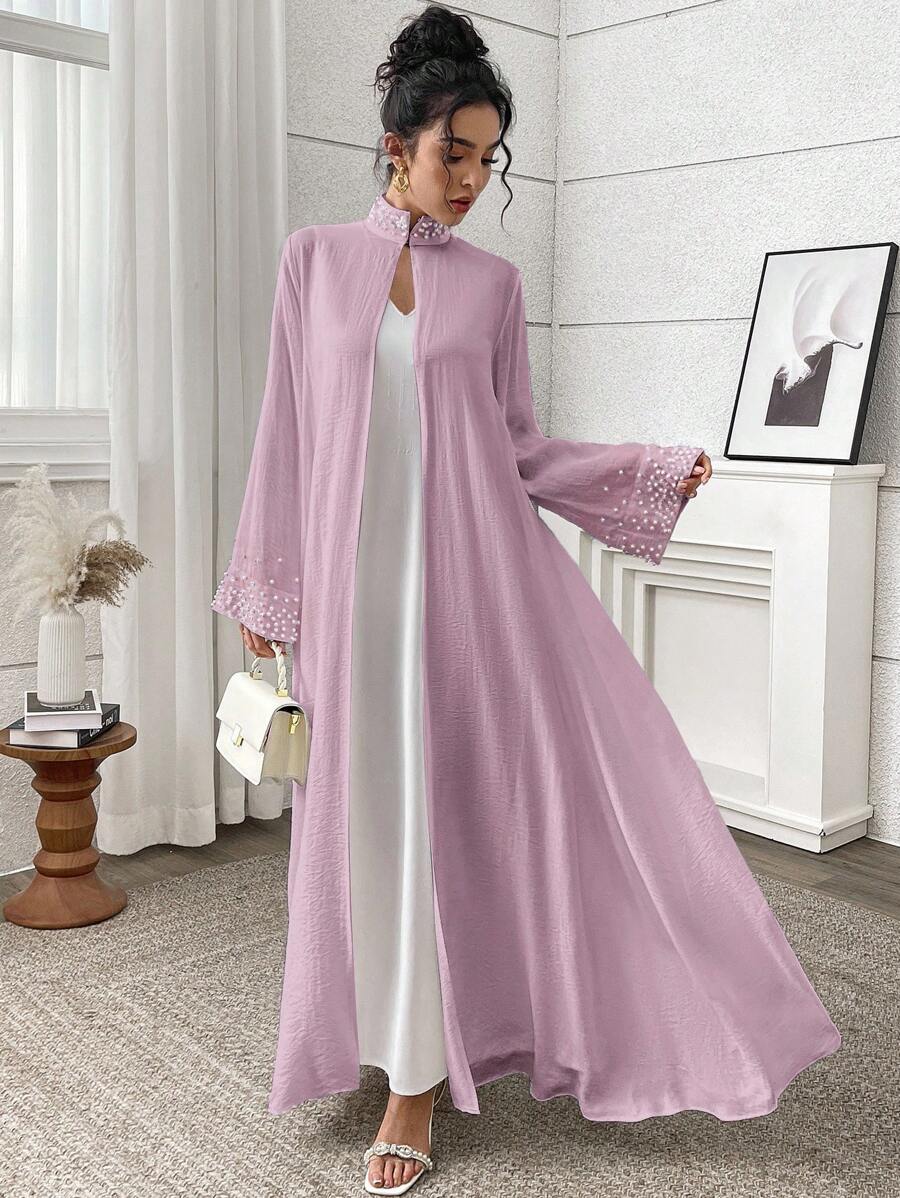 Yasmyna Abaya elegante de mujer decorada con cuentas