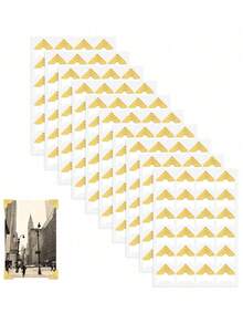 SHEIN 15 张 360 片照片角自粘贴纸，适用于 DIY 剪贴簿、相册、旅行日记、记忆簿或日记本，返校、学校用品 - 彩色 - 查看 10