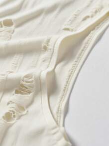 Claim Dot 男士街头风格做旧纹理提花无袖圆领时尚背心