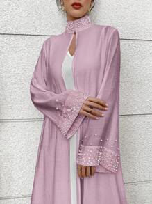 Yasmyna Abaya elegante de mujer decorada con cuentas
