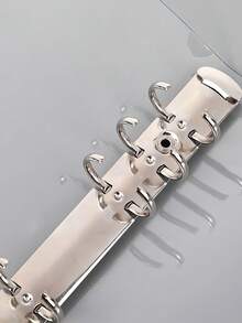 SHEIN 1 创意账本，PVC，触感活页本，笔记透明笔记本外壳 - 無色 - 查看 5