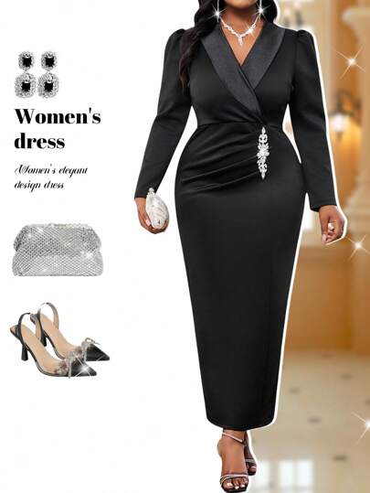 Fleurora Plus Size Women's Black Sleeveless Wide Leg Jumpsuit With Cross Neck And Pearl Decor Concert Women Outfit Women Dresse Halloween Costumes Fall Dresses For Women Halloween Costumes Fall Clothes Plus Size Black Dresses Classy Elegant Halloween Costumes Women Black Dresses Classy Elegant Business Casual Outfits Women Business Casual Woman Curve