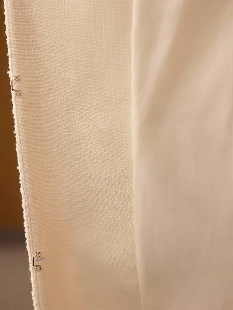 TWEED CONTRAST FAUX PEARL AND SEQUINS EDGE PATCH POCKET OVERCOAT