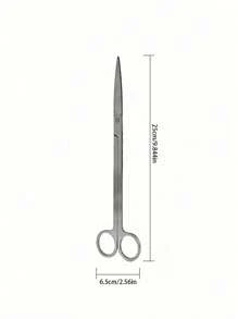 1pc Stainless Steel Water Plant Clamp, Tweezer Sand Leveler, Aquatic Plant Tool, Scissors Algae Scraper