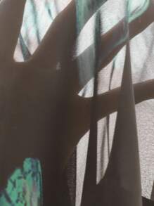 Yasmyna 休闲宽松时尚百搭长袖女式阿拉伯长袍 - 綠色 - 查看 7