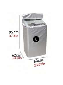 1 件装顶部装载洗衣机罩采用牛津布制成，防水防晒防尘，加厚，适用于学校办公室家用旅行包收纳袋，多种尺寸 - 銀色 - 查看 20