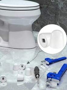 2/6 件套加高装饰盖、浴室配件、马桶座螺丝和盖