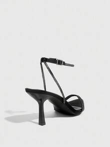 CUCCOO SZL Women's Fashionable Black Sexy High Heel Sandals - Black - View 10