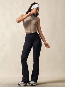 VARSITIE Áo nữ không tay, màu trơn, có khóa kéo, cổ đứng, kiểu dáng đơn giản và thời trang, thích hợp cho mùa hè. - Xám - Xem 6