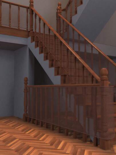 SHEIN Special Thick Safety Rope Stair Protection Net To Prevent Falls And Protect Against Cats And Dogs.