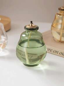 Joivida 1 pieza Lámpara de aceite de cristal de estilo Ins pequeña y creativa para aromaterapia, lámpara de aceite para decoración del hogar