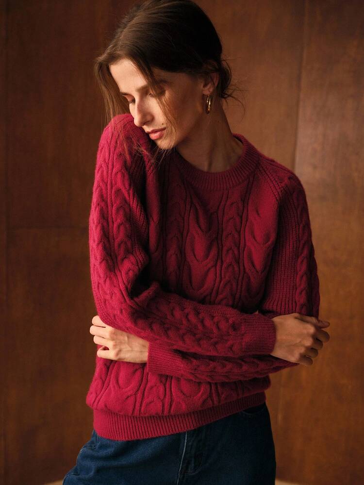 MOTF PREMIUM CASUAL BASIC TEXTURED CREW NECK LOOSE FIT LONG SLEEVE SWEATER, AUTUMN/WINTER - Yellow - View 3