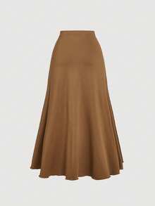 SHEIN MOD Asymmetric Hem Wrap Tie Front Camel Brown Bohemian Skirt,Western Wear Women,Vacation Outfits Woman,Hippie Western Clothes For Women,Brown Ruffle Skirt - Brown - View 2