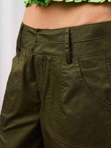 COUREZ 女裤 - 軍綠色 - 查看 7