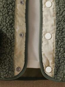 SHEIN 婴儿羊毛夹克，婴儿冬季厚棉外套，男婴外套