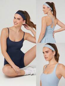 GLOWMODE Fitness Mode Sweat-Absorbent Training Headband - Blue - View 7