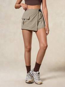 OutZeal Women Outdoot Skort Hiking Camping Travel Water-Resistant Built-In Shorts Feature Adjustable Belt