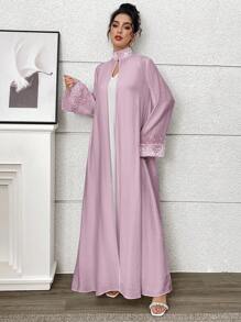 Yasmyna Abaya elegante de mujer decorada con cuentas