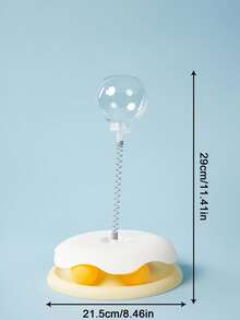 PETSIN 1 件装猫咪益智漏食球玩具旋转球互动自娱缓解小猫无聊玩具 - 彩色 - 查看 10