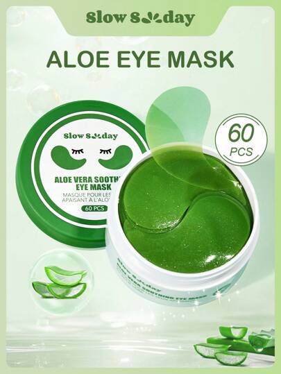 SlowSunday Aloe Vera Lugnande Ögonmask, 30 Par, Ögonlapp, Koreansk Hudvård, Aloe Vera-extrakt och Natriumhyaluronat, Minskar Påsar Under Ögonen, Förbättrar Mörka Ringar, stramar upp huden, Ljusar upp Ögonkonturen, För Vintern, Hudvård, Y2K, Nytt År, För Alla Hjärtans Dag, Alla Hjärtans Dag-present, Alla Hjärtans Dag-present, För Ramadan, Ramadans Festliga Sammankomster och Presenter, Perfekt För Fest