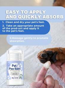 1pc/2pcs 40g Dog Paw Balm – Moisturizes And Nourishes The Skin – Repairs Dry Noses And Paws – Most Suitable For Extreme Weather Conditions - White - View 5