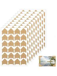 SHEIN 15 张 360 片照片角自粘贴纸，适用于 DIY 剪贴簿、相册、旅行日记、记忆簿或日记本，返校、学校用品 - 彩色 - 查看 7