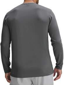 Hugo Boss 男士圆领长袖休闲宽松T恤 - 058 淺粉綠色 - 查看 2