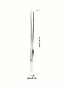 1pc Stainless Steel Water Plant Clamp, Tweezer Sand Leveler, Aquatic Plant Tool, Scissors Algae Scraper