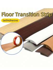 SHEIN 1pc Length 39.37inch PVC Self-Adhesive Protective Floor Mat Flat Buckle Bar Strip Suitable For Floor Door Sill Seam Edge Decoration Home Decor