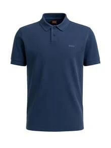 Hugo Boss Áo thun nam cổ bẻ tay ngắn đa năng thường ngày - 464 Mở Xanh - Xem 4