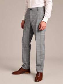 SHEIN Ragazzo Tween Pantaloni a quadri con vita elastica