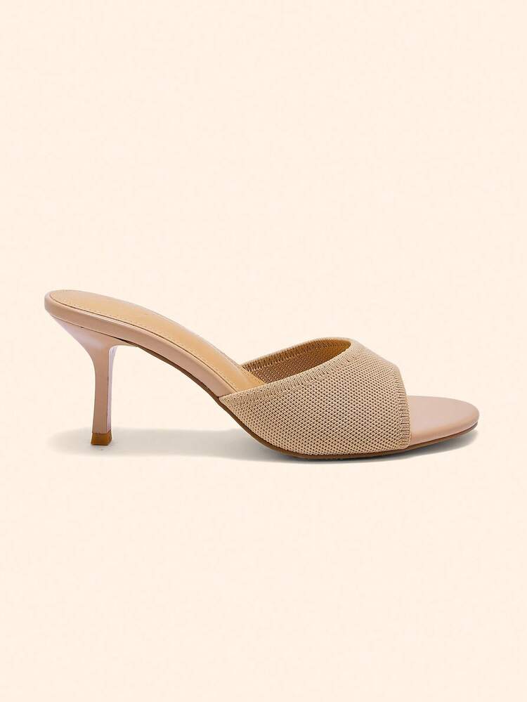 CUCCOO BASICS Casual Fashionable Stiletto Versatile Daily Open Toe Women High Heel Sandals For Christmas Spring Shoes