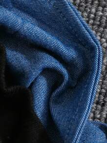 SHEIN Baby Boy Cartoon Bear Print Turndown Collar Long Sleeve Casual Sweatshirt - Multicolor - View 3