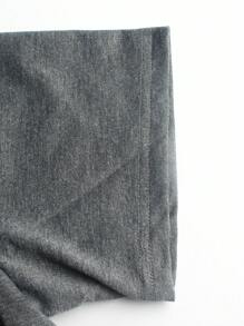 Manfinity Homme 男士撞色T恤&腰部抽繩衛褲 - 深灰色 - 查看 5