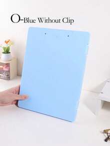 SHEIN Random 1 PC Large Capacity File Organizer - Personalized A4 Size, Board Clip, Storage Function 2 In 1 Study Material Organizer - Ultimate Organization And Information Book Classification - Office Desk Accessories For Subject Management