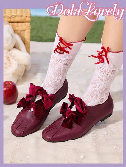 Dola Lovely Bailarinas de satén azul con hebilla metálica cruzada, nuevas para primavera, de estilo lindo y elegante, zapatos planos para damas de talla grande