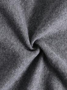 Teens (Boys) All-Match Solid Color Versatile Hooded Zip-Up Sweatshirt Chic Outfits For Autumn/Winter Fall - Dark Grey - View 8