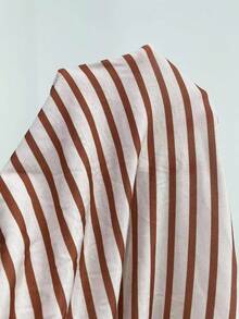 INAWLY Women's Striped Embroidered Knight Long Sleeve Round Neck T-Shirt Fall Cloth For Women - Multicolor - View 3