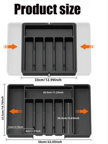 SHEIN 1 Khay đựng dao nĩa, Hộp đựng đồ ăn, Hộp đựng đồ ăn Giáng sinh, Bộ đồ ăn du lịch, Khay đựng đồ ăn có thể thu gọn, Hộp đựng đồ ăn dung tích lớn, Hộp đựng, Hộp đựng đồ trên mặt bàn bếp, Phụ kiện nhà bếp, Đồ trang trí nhà bếp, Thích hợp cho ngăn kéo nhà bếp, Thích hợp để đựng thìa, đựng nĩa, đựng dao, đựng đũa, Quà sinh nhật, Quà tặng mẹ, Quà tặng Ngày của mẹ, Quà tặng Giáng sinh, Quà tặng Halloween, Quà tặng Lễ tạ ơn, Quà tặng năm mới - Nhiều màu - Xem 3