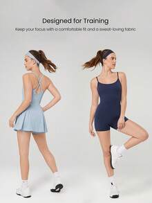 GLOWMODE Fitness Mode Sweat-Absorbent Training Headband - Blue - View 5