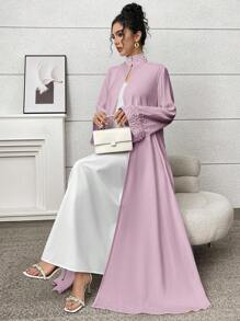 Yasmyna Abaya elegante de mujer decorada con cuentas