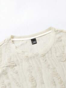 Claim Dot 男士街头风格做旧纹理提花无袖圆领时尚背心