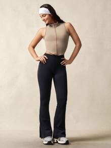 VARSITIE Áo nữ không tay, màu trơn, có khóa kéo, cổ đứng, kiểu dáng đơn giản và thời trang, thích hợp cho mùa hè. - Xám - Xem 7