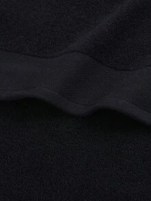 SHEIN QIBHI 1/3 Pcs Plain Color Satin Bath Towel, Absorbent & Soft, Bathroom Towel Back To School For Beauty Salon Home Bathroom