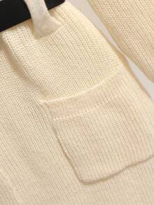 Franclia Autumn/Winter New Versatile Elegant Minimalist Women Sweater Dress Fall Cloth For Women - Apricot - View 4