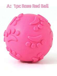 SHEIN 1件/3件宠物爪形乳胶咀嚼球玩具，带声音，适合狗狗 - 彩色 - 查看 16