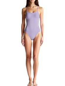 Nike Áo hai dây hở lưng thời trang ngoài trời giản dị cho nữ - Màu tím - Xem 3